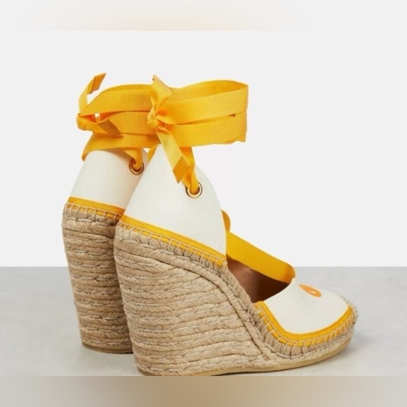 Gucci GG canvas wedge espadrilles EU Size 37.5 , US size 7.5 - Picture 4 of 11